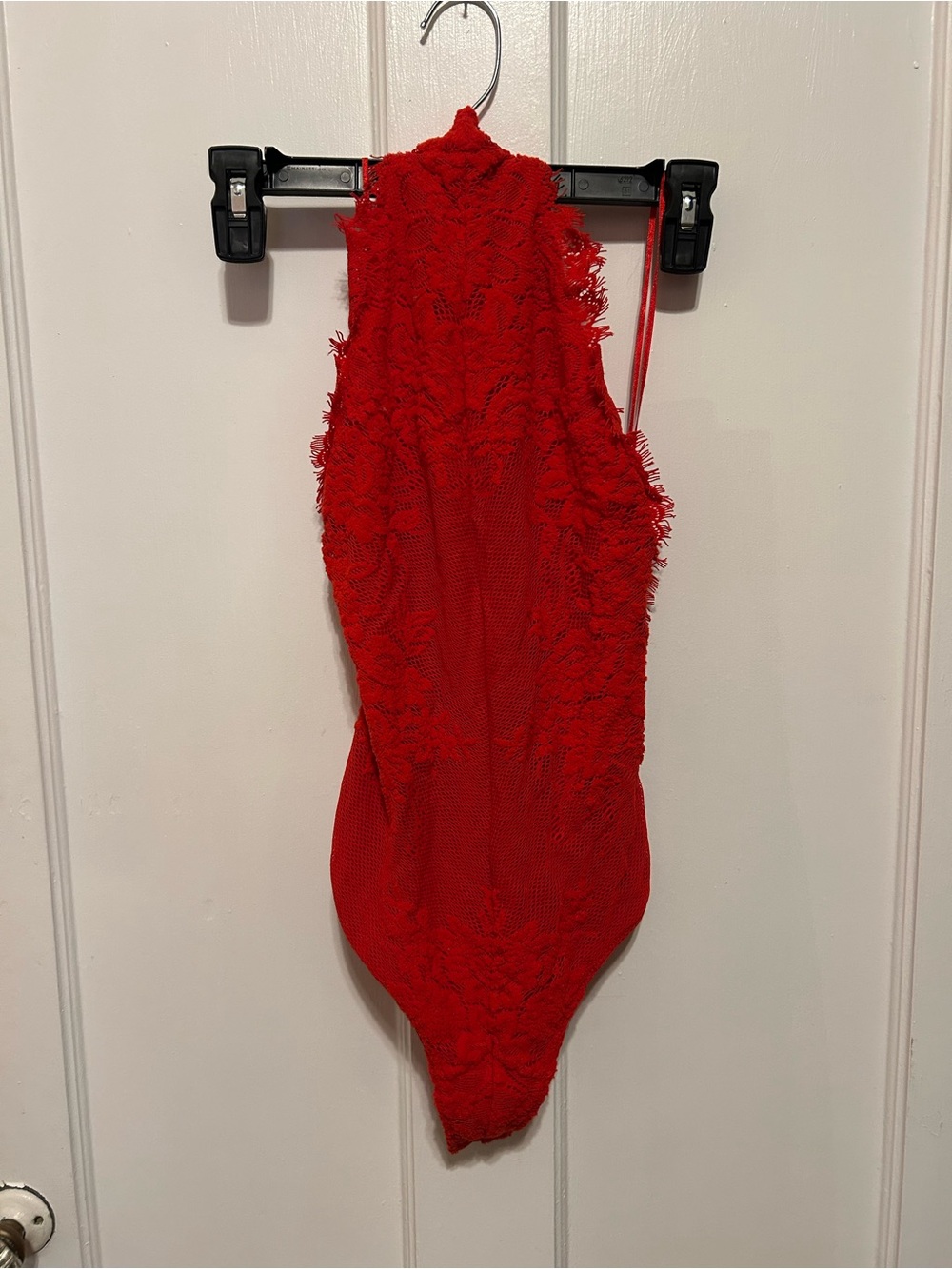 Intimately Free People Red Lace One-Piece Bodysuit
